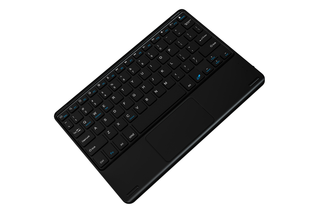 teclado Bluetooth portátil de 78 teclas com material ABS e touchpad para escritório e entretenimento