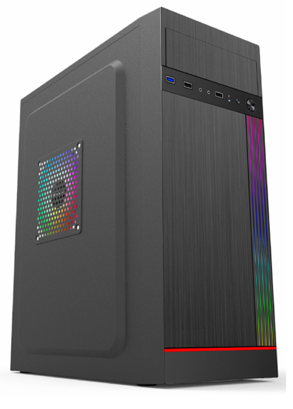 Caixa de computador Suporta 7 slots PCI 2 HDDs 3 SSDs 1 unidade de CD Características 5 suportes de ventilador Compatível com placas-mãe ATX Micro ATX e Mini ATX