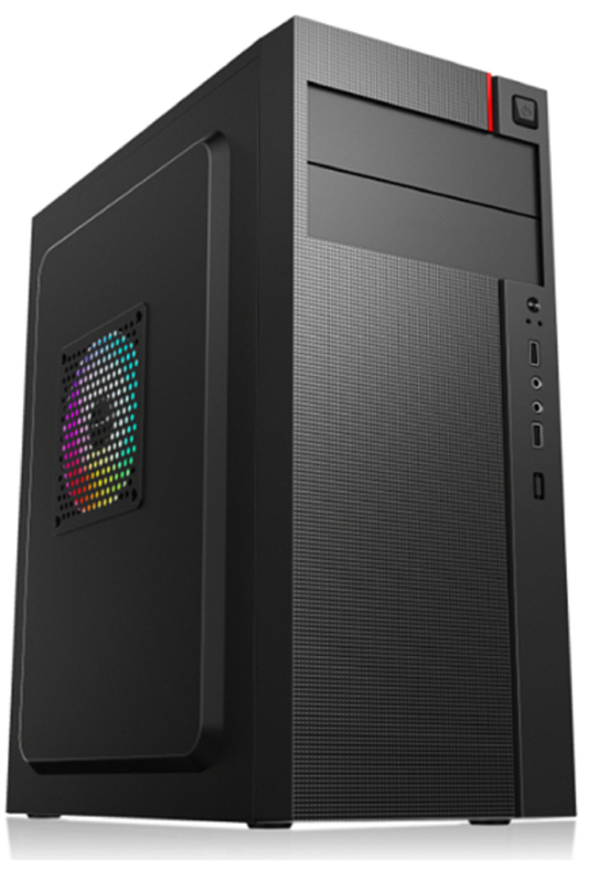 Caixa de computador Suporta 7 slots PCI 2 HDDs 3 SSDs 1 unidade de CD Características 5 suportes de ventilador Compatível com placas-mãe ATX Micro ATX e Mini ATX