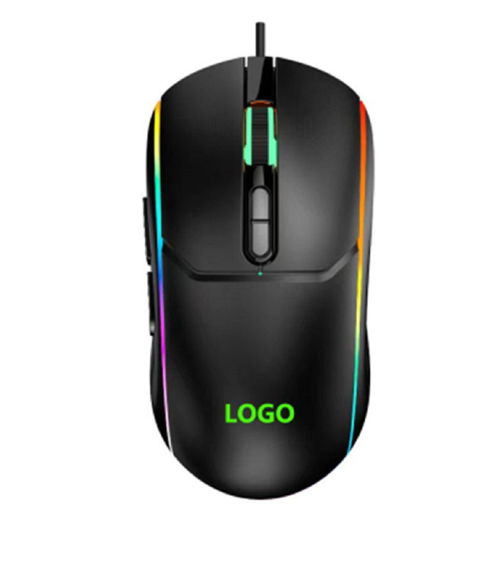Multifuncional Macro Definição 704F Chip DPI ajustável Logotipo personalizável Avançado mouse de jogo com motor óptico a laser
