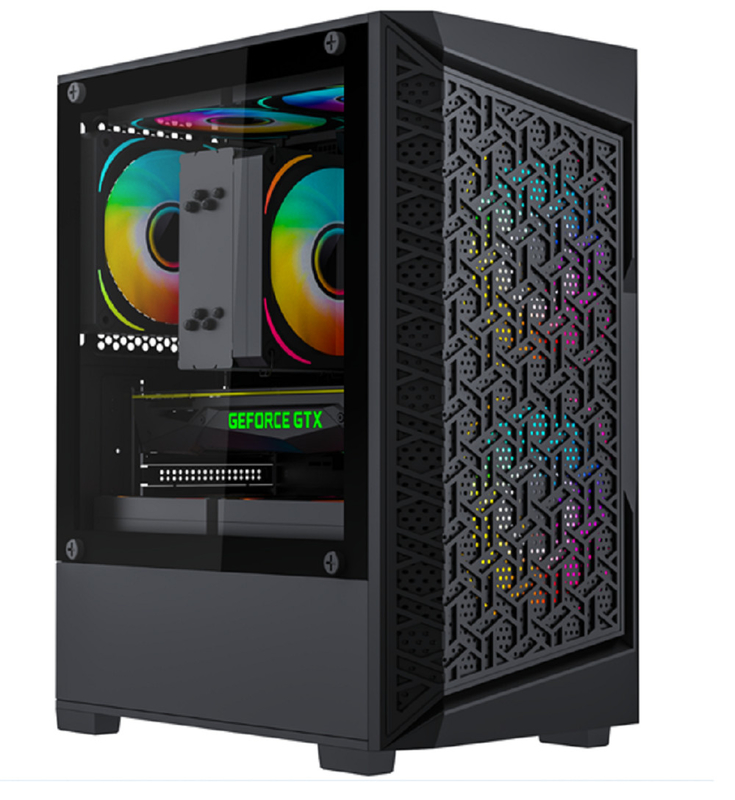 Suporta placas-mãe MATX e MINI-ITX 5 Ventiladores Funda de computador para resfriamento eficiente USB 3.0 Interface Cartões gráficos até 275mm de comprimento
