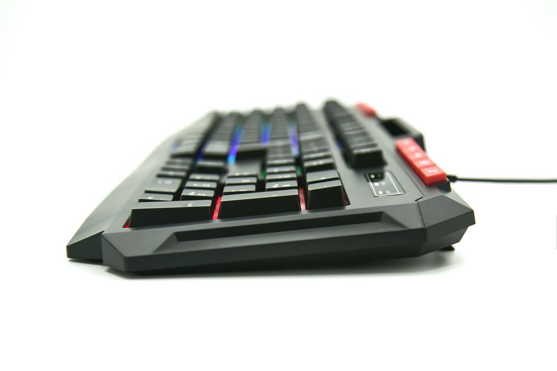 Teclado de jogo de arco-íris portátil personalizável com 104 teclas e 10 teclas de acesso rápido para usuários que buscam trabalho eficiente
