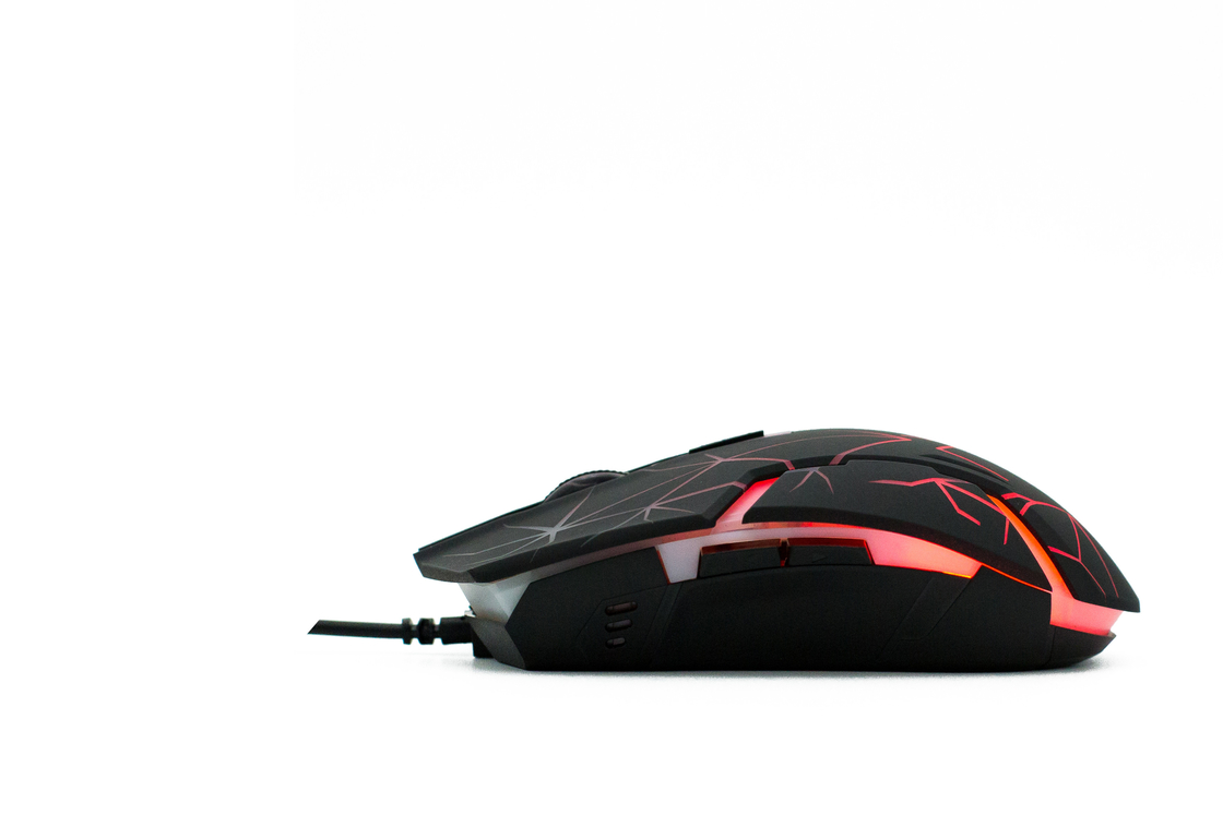 Mouse de computador com fio RGB Rainbow Backlight Sensor de alto desempenho Leve Precisas Definições 6D DPI Para Jogadores Deportivos Eletrônicos Jogadores