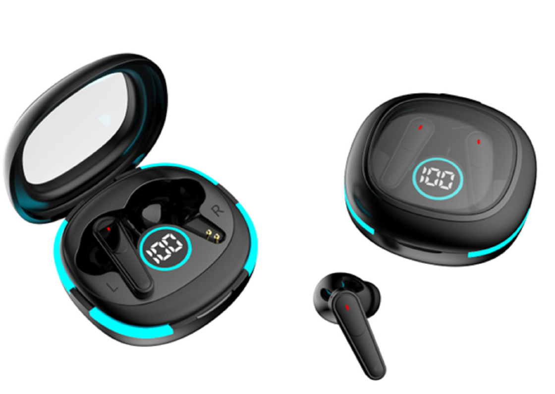 Os fones de ouvido TWS com caixa de carregamento oferecem baixa latência, conexão estável, portabilidade e vida útil da bateria