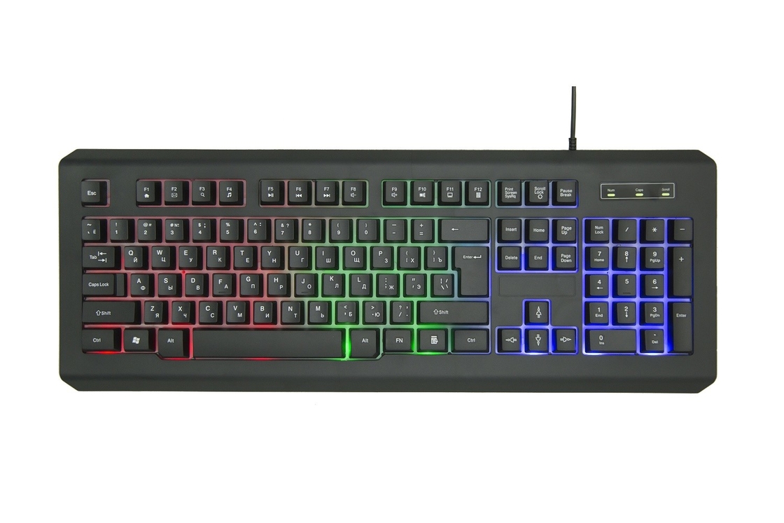 Teclado de jogos RGB de 104 teclas para jogadores, funcionários de escritório e qualquer pessoa que goste de personalizar sua configuração