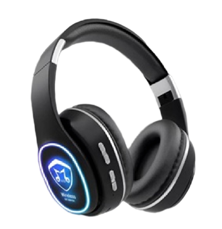 Bateria de lítio de polímero de 3,7V 400mAh com suporte a TF Card Playback FM Radio Bluetooth 5.0 Fones de ouvido Fones de ouvido para música Filme Game