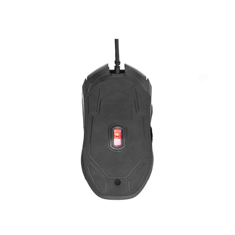 Iluminação de fundo RGB, ajuste DPI de 4 níveis, USB plug-and-play, mouse de jogos 6D ergonômico para profissionais e usuários em geral