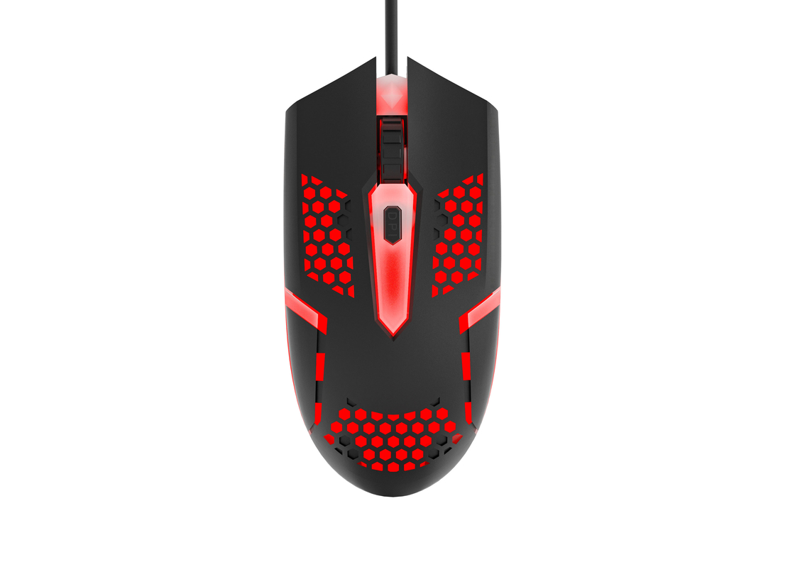 Iluminação LED 8108 Chip DPI ajustável Compacto Design portátil Mouse de jogos amplamente aplicável