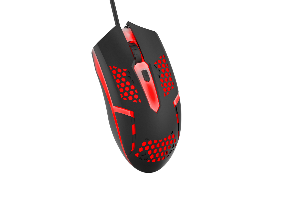 Iluminação LED 8108 Chip DPI ajustável Compacto Design portátil Mouse de jogos amplamente aplicável