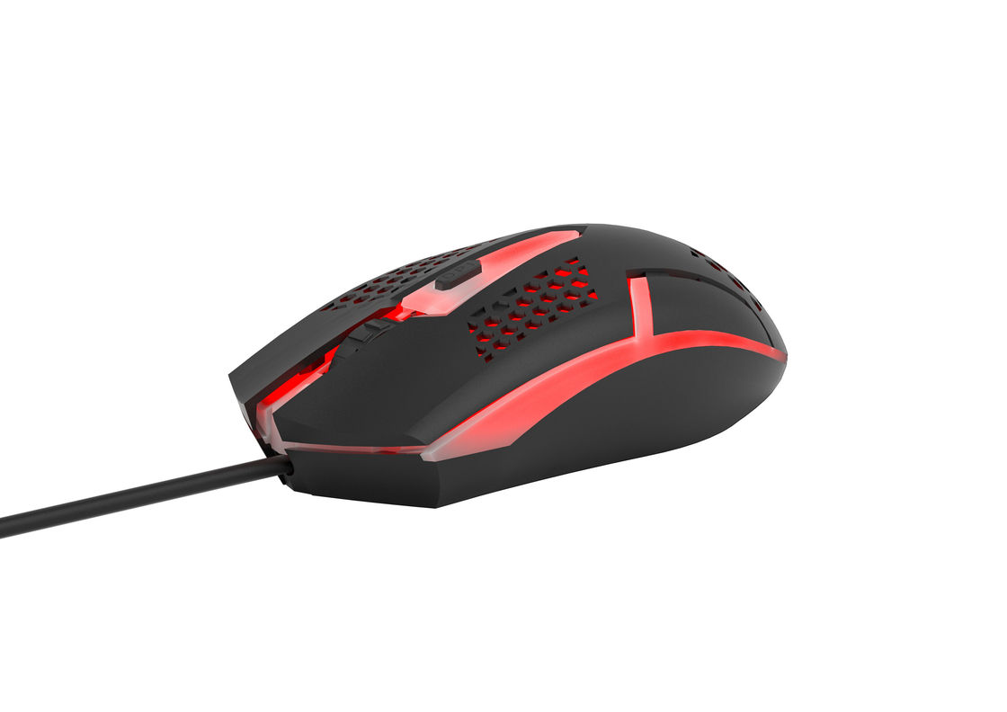 Iluminação LED 8108 Chip DPI ajustável Compacto Design portátil Mouse de jogos amplamente aplicável