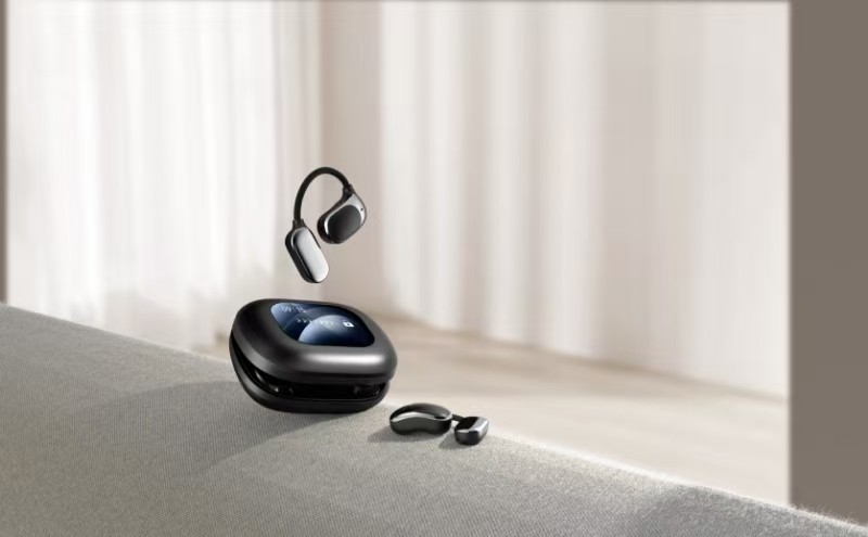 OWS TWS Bluetooth 5.4 fone de ouvido   12mm Diafragma composto Função de tradução Siri Ativação 5,5 horas duração da bateria Design ergonômico
