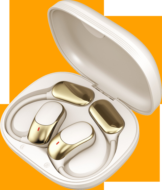 OWS TWS Bluetooth 5.4 fone de ouvido   12mm Diafragma composto Função de tradução Siri Ativação 5,5 horas duração da bateria Design ergonômico