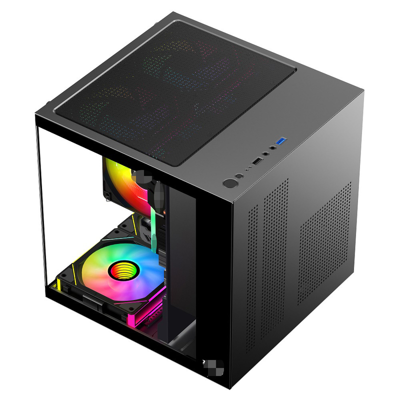 MATX/ITX PC Case Suporta Cartões Gráficos Até 320mm CPU Coolers Até 165mm 1 HDD 2 SSDs 3 X 12CM Fans For Money