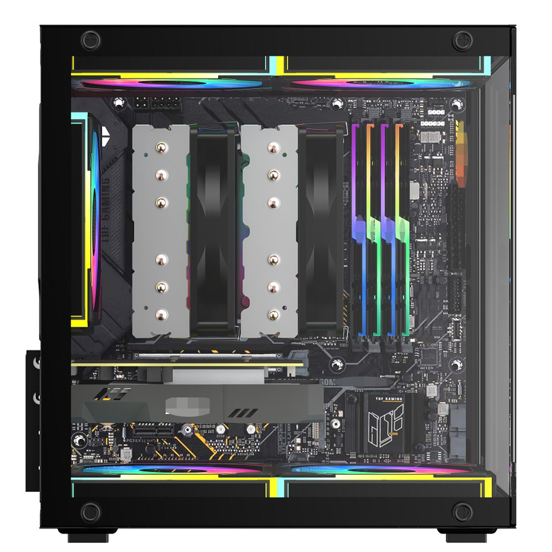 MATX/ITX PC Case Suporta Cartões Gráficos Até 320mm CPU Coolers Até 165mm 1 HDD 2 SSDs 3 X 12CM Fans For Money