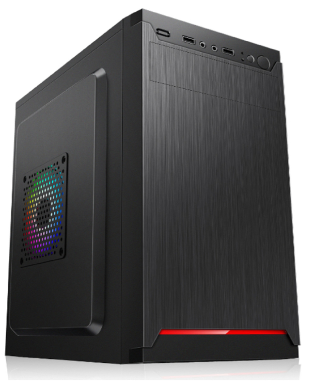 Suporta MicroATX MIniATX Com 4 slots de expansão 2HDDs 2 SSDs 12cm E 8cm Ventilador Montar Compacto Caso de computador leve Por dinheiro