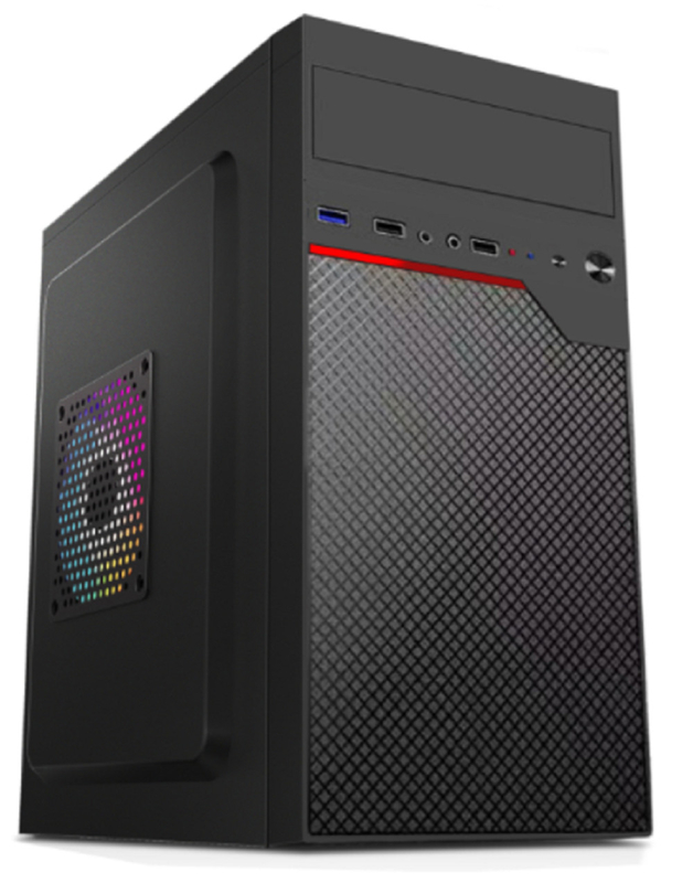 Suporta MicroATX MIniATX Com 4 slots de expansão 2HDDs 2 SSDs 12cm E 8cm Ventilador Montar Compacto Caso de computador leve Por dinheiro