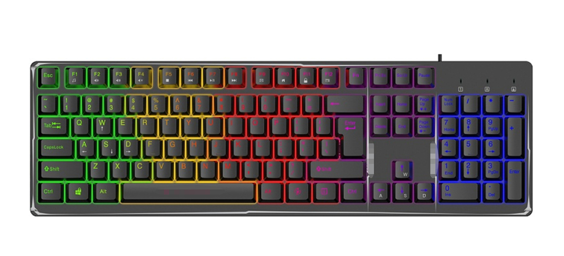 19 teclas teclado anti-fantasma com teclas monocromáticas trocáveis e coloridas Iluminação de fundo de fenda Anel magnético personalizável