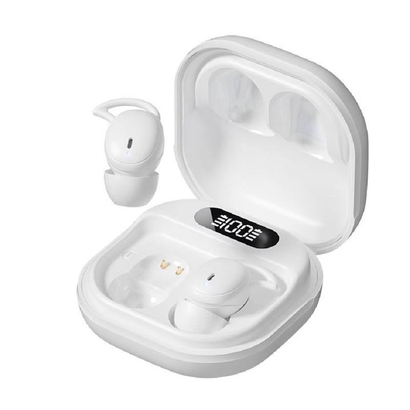 V5.4 Bluetooth Earphone Suporta A2DP AVRCP Protocolos HFP Tempo de conversa 3-5 Horas F6 Anel de cobre alto-falante em preto branco Tono da pele