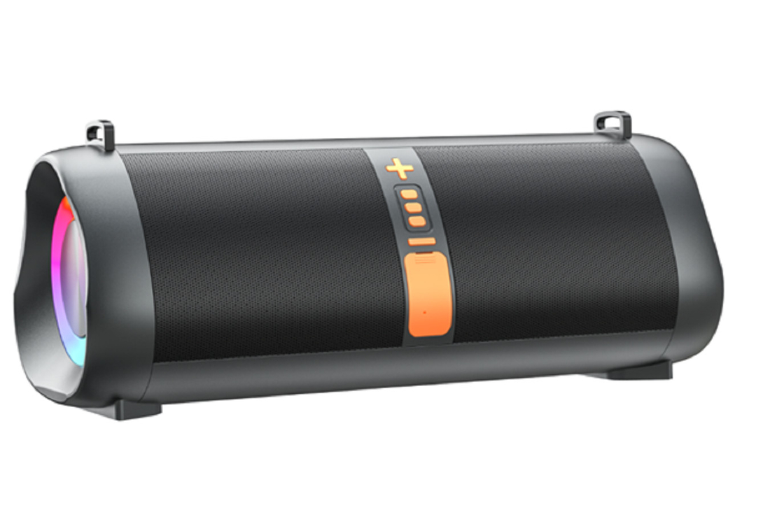 Dual 20W alto-falantes 7.4V 5000mAh Bateria de lítio PVC ABS Metal Mesh Suporta Bluetooth USB TF FM Para entusiastas do ar livre