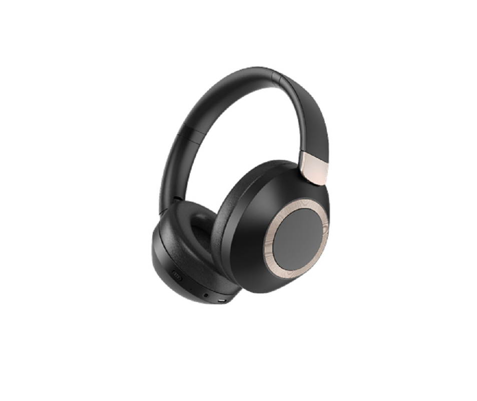 ANC Bluetooth 5.4 fones de ouvido Cancelação de ruído 23dB Bateria de 12 horas Design giratório com microfone Para viajantes Amantes da música