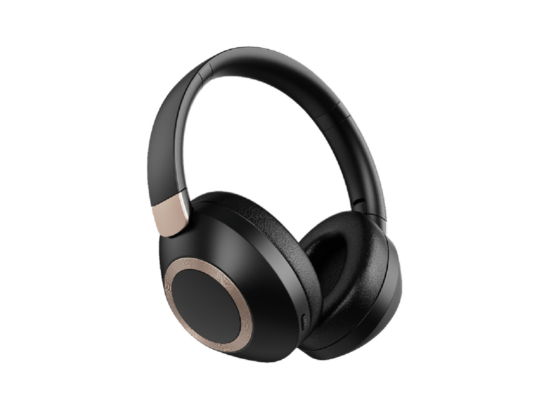 ANC Bluetooth 5.4 fones de ouvido Cancelação de ruído 23dB Bateria de 12 horas Design giratório com microfone Para viajantes Amantes da música