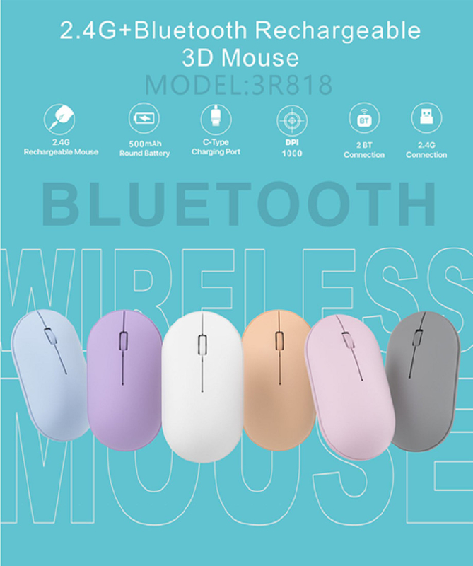 teclado de pé de tesoura e mouse ergonômico ambos com bateria de 500mAh Bluetooth 3.0/2.4G Conectividade sem fio 1200 DPI