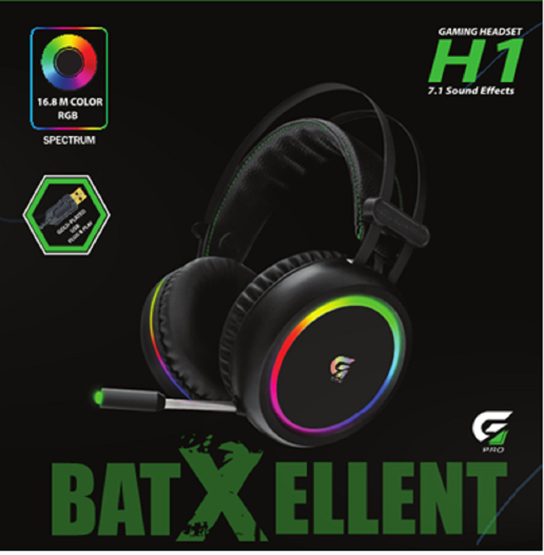 Fones de Ouvido Bluetooth 16,8M Cores RGB 7.1 Efeitos Sonoros 20Hz-20kHz Faixa de Frequência Φ50mm Fone de ouvido 6,0*5,0mm Microfone Omnidirecional Para Jogadores