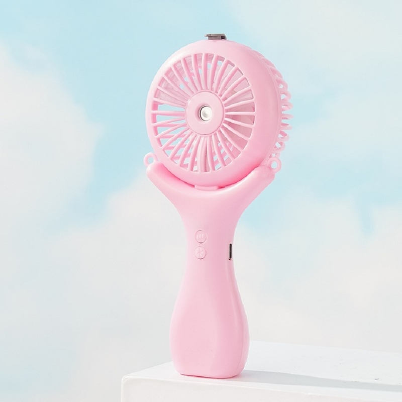 500mAh Bateria 2 horas de carregamento Três velocidades de vento 148g Halterneck leve Desktop portátil 3 em 1 Nano Spray Fan