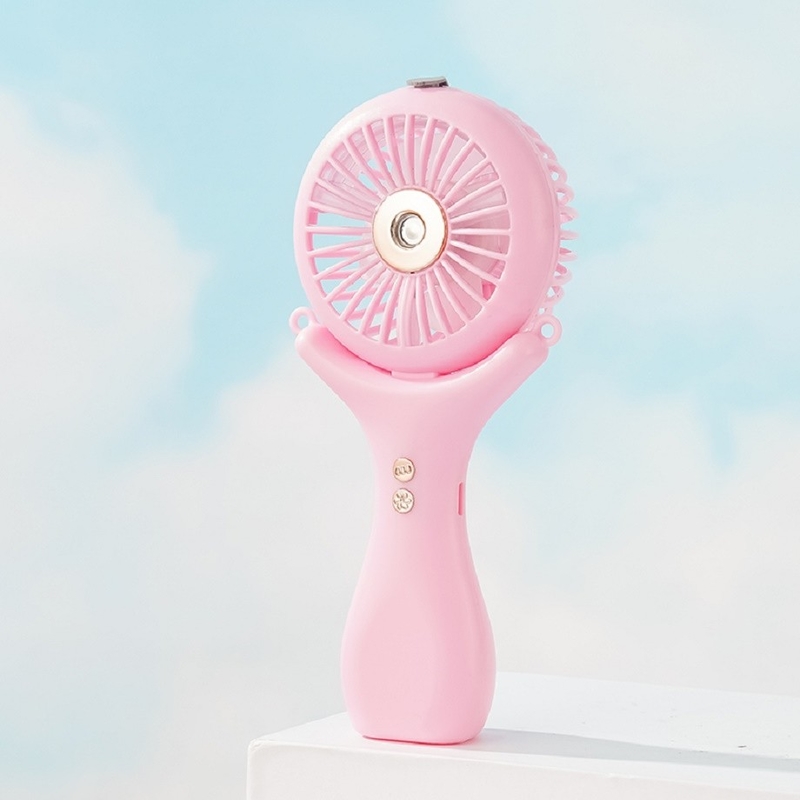 500mAh Bateria 2 horas de carregamento Três velocidades de vento 148g Halterneck leve Desktop portátil 3 em 1 Nano Spray Fan