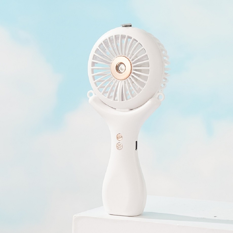 500mAh Bateria 2 horas de carregamento Três velocidades de vento 148g Halterneck leve Desktop portátil 3 em 1 Nano Spray Fan