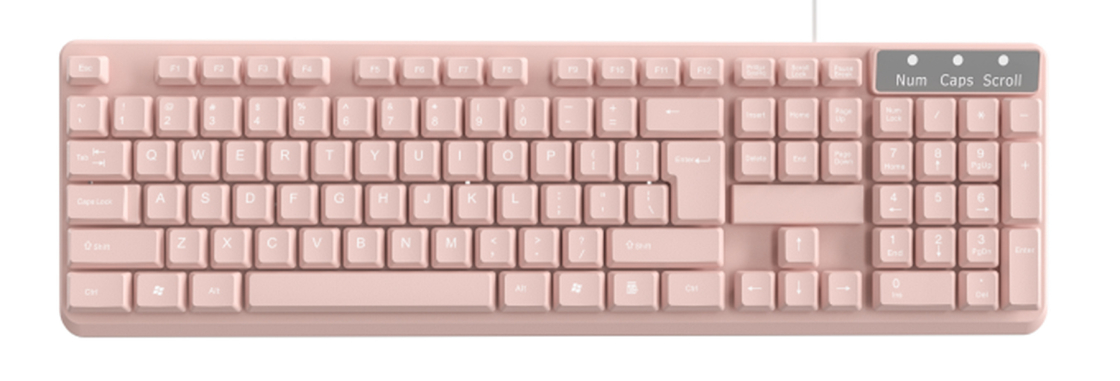 104-chave Layout Chaves de filme de carbono 376g Material HIPS à prova d'água Plug-and-play USB personalizável para funcionários de escritório