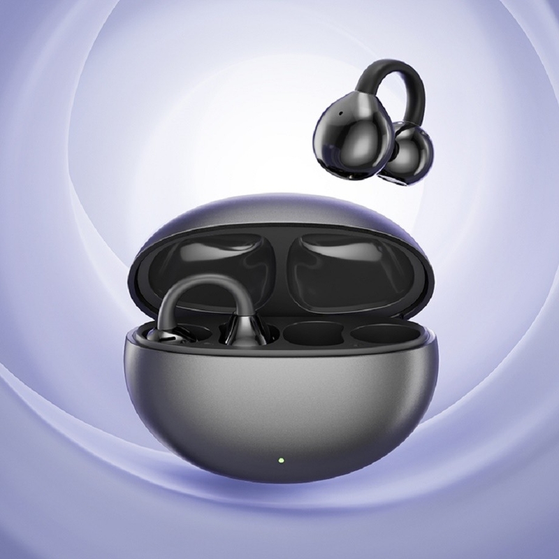 BT 5.4 Design ergonômico 3D Auscultador Bluetooth Auscultador até 5 horas por chamada Pressão uniforme em névoa Roxo Leite Chá de pele Obsidiano Preto