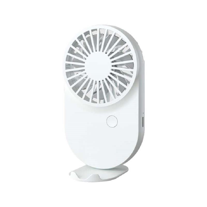 Pink White Blue Candy Design Ventiladores portáteis 115g Com cordel e base 3 Velocidade do vento 500mAh Bateria Tipo-C Carregamento rápido