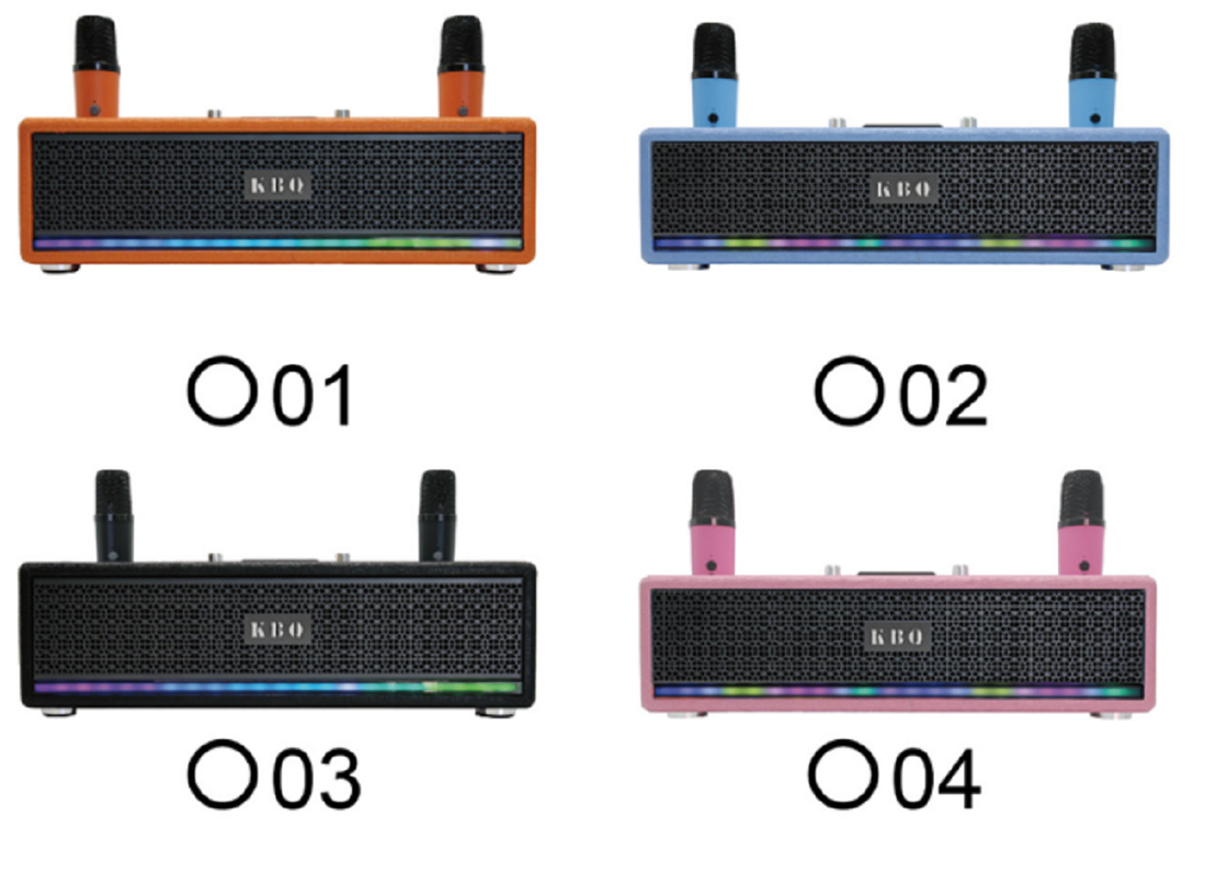 Dual LTK53101 Amplificadores 2,5 polegadas Full-range alto-falantes 40mm Tweeter 2400mAh Bateria LED Light Strip Com Grille Metal BT 5.3