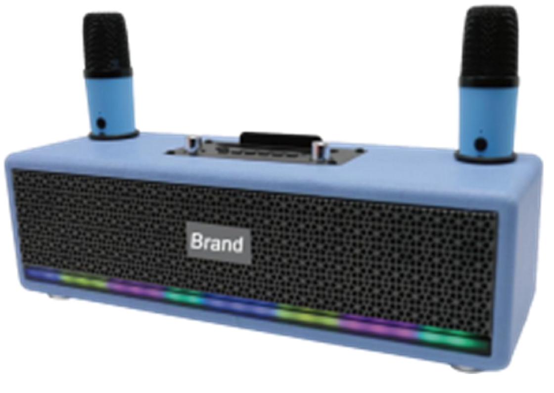 Dual LTK53101 Amplificadores 2,5 polegadas Full-range alto-falantes 40mm Tweeter 2400mAh Bateria LED Light Strip Com Grille Metal BT 5.3