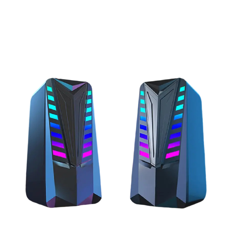 3W × 2 RMS 2,5- polegadas Dual alto-falantes 35Hz-16KHz botão de resposta para potência / volume Touch Mode Switching personalizavel efeitos de luz