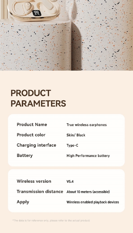 Bluetooth 5.4 fones de ouvido fones de ouvido 4-5 horas por carga 600mAh Caixa 4.8g Cada 2.8×2.5×1.8cm Optimizado Micrófono Cores Dinâmicas