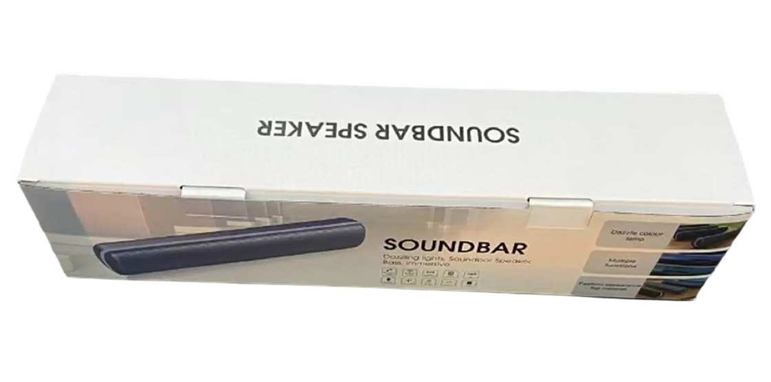 10W×2 Stereo Output ABS Iron Mesh 40cm Compacto Bateria 4000mAh Bluetooth Alta-voz Para 5-6 Horas de Reprodução Bluetooth 5.3 Com TWS Pairing