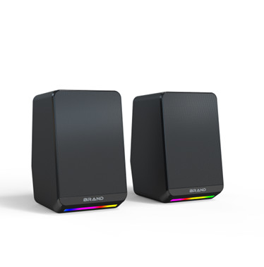 3W RMS Power Dual 2 polegadas alto-falantes SNR >30dB 0,46kg Iluminação RGB Controle de volume em linha 5V DC Input para Desktop