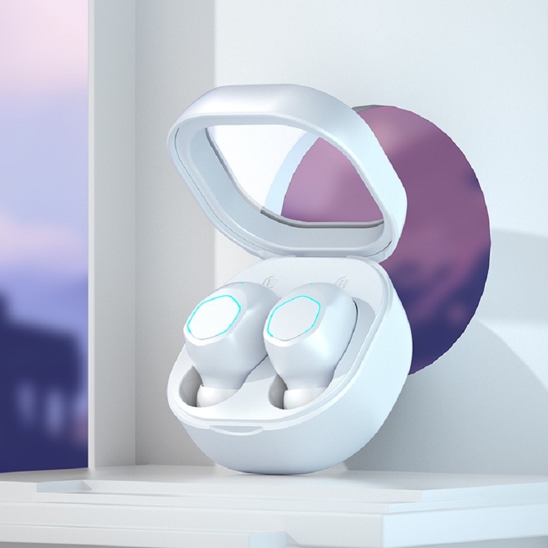 Bluetooth 5.2 TWS Fone de ouvido à prova d'água Cancelação automática de ruído Tipo-c Carregamento rápido 5 horas Duração da bateria F10 Driver dinâmico