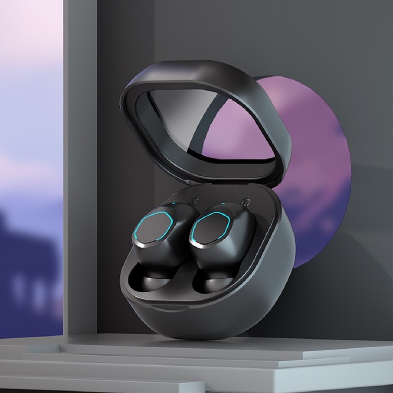 Bluetooth 5.2 TWS Fone de ouvido à prova d'água Cancelação automática de ruído Tipo-c Carregamento rápido 5 horas Duração da bateria F10 Driver dinâmico