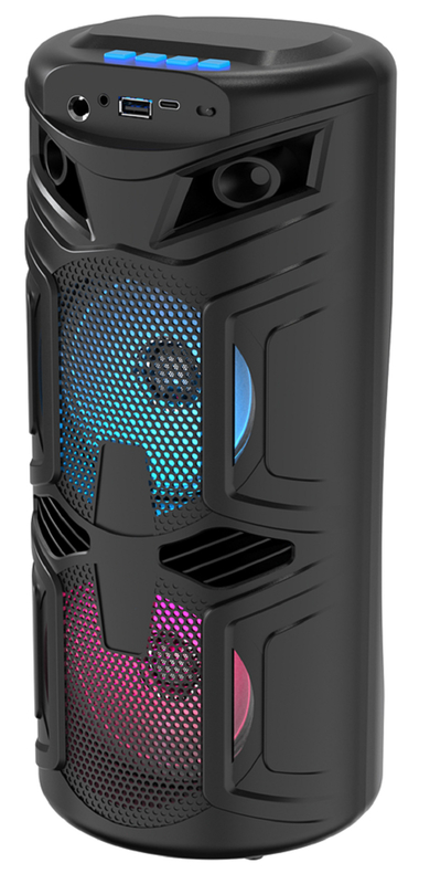 Fone de ouvido de 4 polegadas de 45 ímãs 1200mAh Bateria TWS sem fio 60Hz-16kHz Resposta Bluetooth / USB / TF / FM / AUX / TWS / Microfone / Suporte RGB