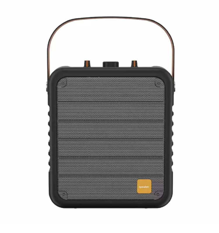 6Alto-falante de 5 polegadas com 60 ímãs, potência de 8W 60Hz-16kHz bateria de 2400mAh Suporta Bluetooth AUX TF FM e reprodução USB
