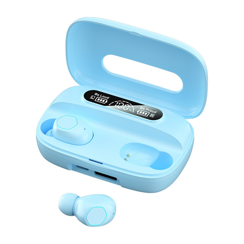 Bluetooth 5.1 fones de ouvido Suporta protocolos A2DP/AVRDP/HFP Fones de ouvido 40mAh Caixa de carregamento 500mAh F10 Drive dinâmico para negócios e esportes