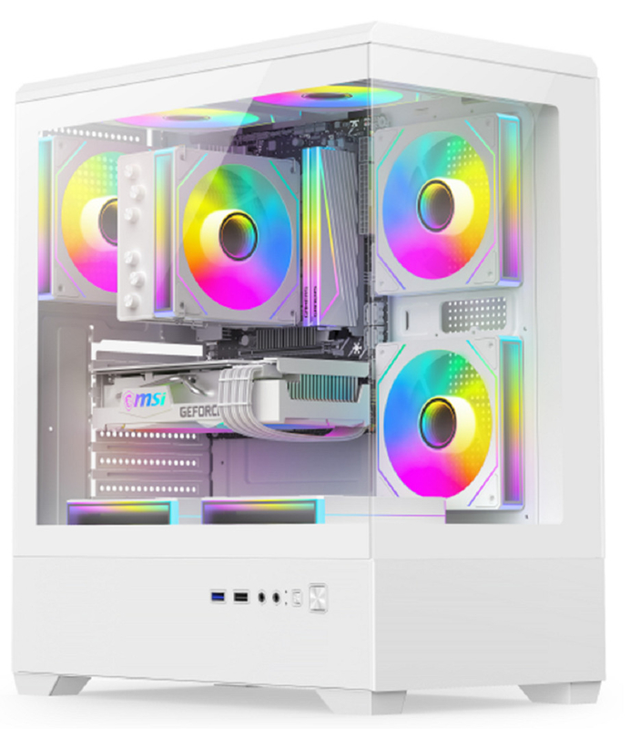 Arquitetura compatível de tamanho completo compatível com E-ATX/ATX Placas-mãe 330mm Cartões gráficos 240mm Caixa de computador de rede de resfriamento a água montada em cima