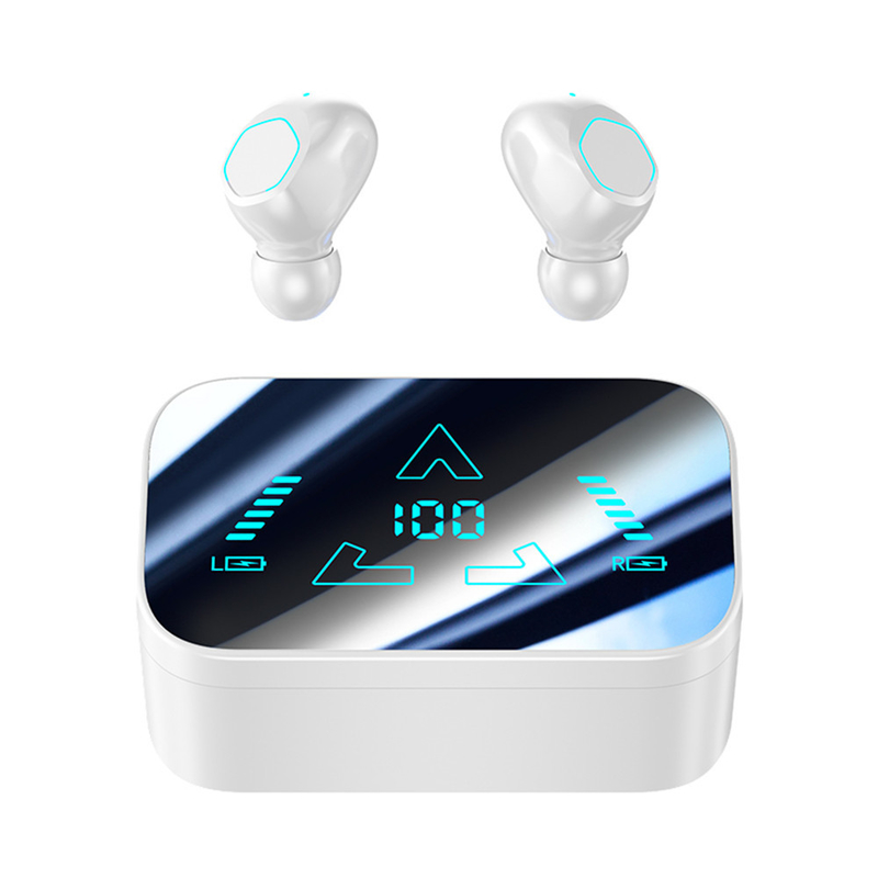 Design de compartimento deslizante Display de espelho inteligente Bluetooth de alta velocidade 5.3 fones de ouvido Bateria de todos os climas Vida resistente à água Para esportes