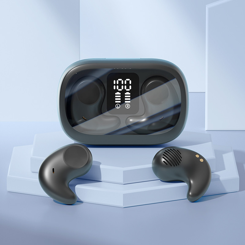 Orelha única 5.7×3.7×2.4cm, leve e fina Sem design de orelha para dormir lado confortável Funções de som envolvente HIFI