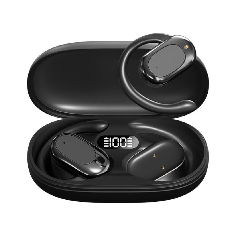90° Ganchos de Ouvido Ajustáveis Bluetooth Auscultador F14.2 Diafragma Biológico Ultrafinho, Bluetooth 5.4 Com Suporte AAC/SBC, Design de Sensibilidade Zero