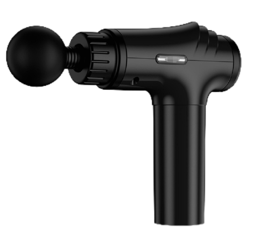 6 cabeças de massagem 30W 1-30 velocidade ajustável arma de massagem corporal com ecrã LCD / interruptor físico + controle táctil, bateria de 2500mAh