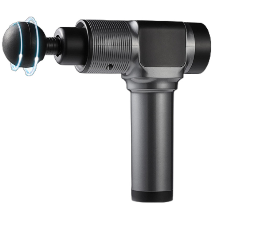 30W Brushed Motor Muscle Massager Gun 30 Níveis de Velocidade 15-53Hz Frequência de Recuperação Muscular, Ecrã LCD Bateria de Lítio 2500mAh